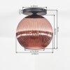 Koyoto Deckenleuchte Glas 30 cm Kupferfarben, 1-flammig