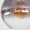 Koyoto Deckenleuchte Glas 30 cm Klar, Rauchfarben, 1-flammig