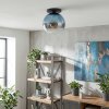Koyoto Deckenleuchte Glas 30 cm Blau, Klar, 1-flammig
