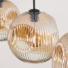 Ripoll Hängeleuchte Glas 30 cm Bernsteinfarben, Klar, 3-flammig