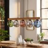 Gastor Hängeleuchte Glas 15 cm Naturfarben, Schwarz, 5-flammig