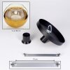 Koyoto Deckenleuchte Glas 30 cm Gold, Klar, 1-flammig
