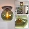 Koyoto Deckenleuchte Glas 25 cm Grün, 1-flammig