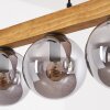Gastor Hängeleuchte Glas 15 cm Naturfarben, Schwarz, 4-flammig