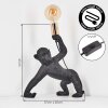 Affenlampe Kemor Tischleuchte Gold, Schwarz, 1-flammig