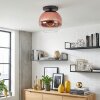 Koyoto Deckenleuchte Glas 30 cm Klar, Kupferfarben, 1-flammig