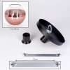 Koyoto Deckenleuchte Glas 30 cm Klar, Kupferfarben, 1-flammig