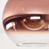 Koyoto Deckenleuchte Glas 30 cm Klar, Kupferfarben, 1-flammig