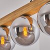 Gastor Hängeleuchte Glas 15 cm Naturfarben, Schwarz, 4-flammig