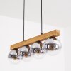 Gastor Hängeleuchte Glas 15 cm Naturfarben, Schwarz, 4-flammig
