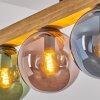 Gastor Hängeleuchte Glas 15 cm Naturfarben, Schwarz, 4-flammig