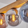 Gastor Hängeleuchte Glas 15 cm Naturfarben, Schwarz, 4-flammig
