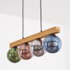 Gastor Hängeleuchte Glas 15 cm Naturfarben, Schwarz, 4-flammig