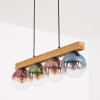 Gastor Hängeleuchte Glas 15 cm Naturfarben, Schwarz, 4-flammig