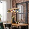 Gastor Hängeleuchte Glas 15 cm Naturfarben, Schwarz, 4-flammig