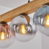Gastor Hängeleuchte Glas 15 cm Naturfarben, Schwarz, 4-flammig