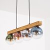 Gastor Hängeleuchte Glas 15 cm Naturfarben, Schwarz, 4-flammig