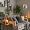 Hunde Lampe Jomil Tischleuchte 2-er Set Gold, Schwarz, 1-flammig