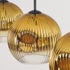 Ripoll Hängeleuchte Glas 25 cm Gold, Klar, 3-flammig