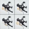Affenlampe Leonix Wandleuchte 2-er Set Gold, Schwarz, 1-flammig