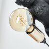 Affenlampe Leonix Wandleuchte 2-er Set Gold, Schwarz, 1-flammig
