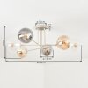 Gastor Deckenleuchte Glas 15 cm Sandfarben, 6-flammig