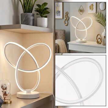 Jolor Tischleuchte LED Weiß, 1-flammig