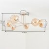 Koyoto Deckenleuchte Glas 15 cm Sandfarben, 6-flammig