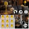 Salgadinho Tischleuchte 2-er Set LED Gelb, 1-flammig