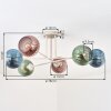 Koyoto Deckenleuchte Glas 15 cm Sandfarben, 6-flammig