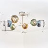 Koyoto Deckenleuchte Glas 15 cm Sandfarben, 6-flammig
