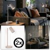 Javel Tischleuchte 2-er Set LED Sandfarben, Weiß, 1-flammig