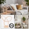 Jolor Tischleuchte 2-er Set LED Sandfarben, 1-flammig