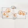 Koyoto Deckenleuchte Glas 15 cm Sandfarben, 6-flammig