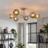 Ripoll Deckenleuchte Glas 15 cm Sandfarben, 6-flammig