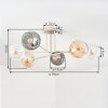 Koyoto Deckenleuchte Glas 15 cm Sandfarben, 6-flammig