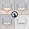 Kaval Tischleuchte 2-er Set LED Weiß, 1-flammig