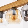 Koyoto Hängeleuchte Glas 15 cm Naturfarben, Schwarz, 4-flammig