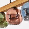 Koyoto Hängeleuchte Glas 15 cm Naturfarben, Schwarz, 4-flammig