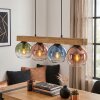 Koyoto Hängeleuchte Glas 15 cm Naturfarben, Schwarz, 4-flammig