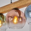 Koyoto Hängeleuchte Glas 15 cm Naturfarben, Schwarz, 4-flammig