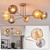 Ripoll Deckenleuchte Glas 15 cm Sandfarben, 6-flammig