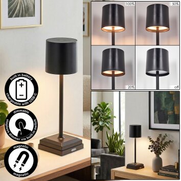 Kaval Tischleuchte LED Schwarz, 1-flammig