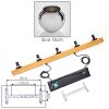 Koyoto Hängeleuchte Glas 15 cm Naturfarben, Schwarz, 5-flammig