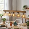 Koyoto Hängeleuchte Glas 15 cm Naturfarben, Schwarz, 5-flammig