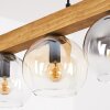 Koyoto Hängeleuchte Glas 15 cm Naturfarben, Schwarz, 4-flammig