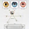 Koyoto Deckenleuchte Glas 15 cm Sandfarben, 6-flammig