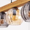 Koyoto Hängeleuchte Glas 15 cm Naturfarben, Schwarz, 5-flammig