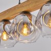 Ripoll Hängeleuchte Glas 15 cm Naturfarben, Schwarz, 5-flammig