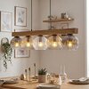 Ripoll Hängeleuchte Glas 15 cm Naturfarben, Schwarz, 5-flammig